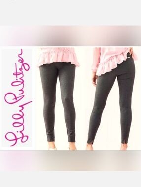 Lilly Pulitzer NIRA Legging Pant in Heathered Night Time Gray Sz XS-S